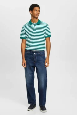 Esprit Polo básico piqué riscas algodão Discount