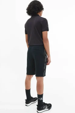 Calvin Klein Polo Com Fita Em Contraste preto Discount