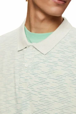 Esprit Polo rayas regular fit con viscosa Impressão Hot
