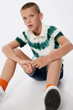 Springfield Kids Polo tye dye menino verde Fashion