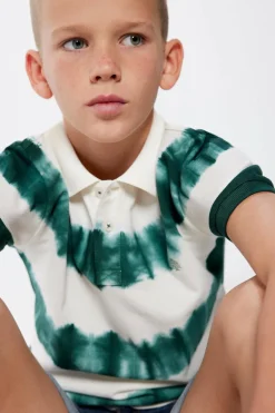Springfield Kids Polo tye dye menino verde Fashion