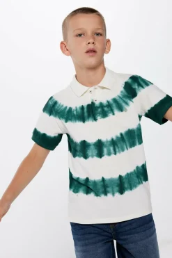Springfield Kids Polo tye dye menino verde Fashion