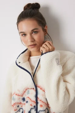Women'secret Robe curto borrego Snoopy branco Outlet
