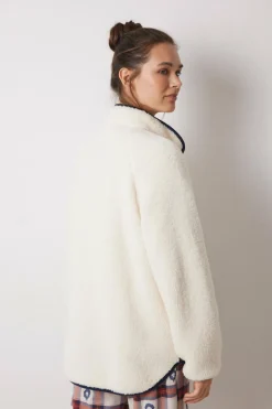 Women'secret Robe curto borrego Snoopy branco Outlet