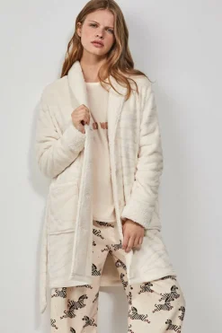 Gisela Robe polar bege Sale