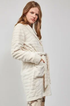 Gisela Robe polar bege Sale