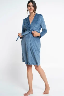 Ohma! Robe tondosa estampado azul Fashion