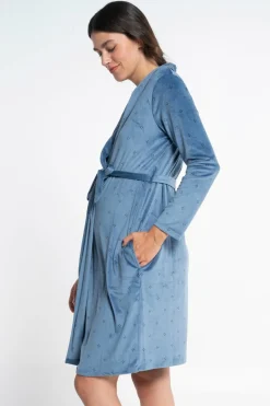 Ohma! Robe tondosa estampado azul Fashion
