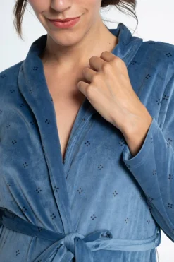 Ohma! Robe tondosa estampado azul Fashion