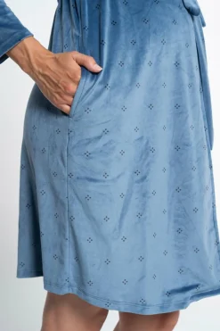 Ohma! Robe tondosa estampado azul Fashion