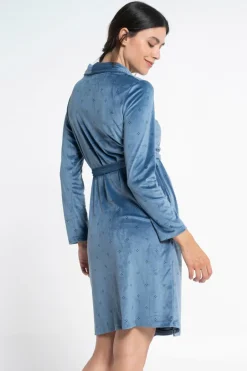 Ohma! Robe tondosa estampado azul Fashion