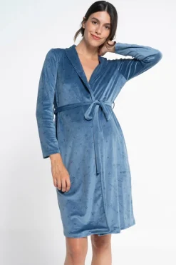 Ohma! Robe tondosa estampado azul Fashion