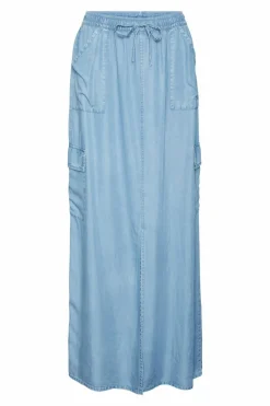 Vero Moda Saia comprida cargo Azul Best