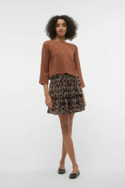 Vero Moda Saia curta com folhos Fashion