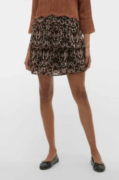Vero Moda Saia curta com folhos Fashion