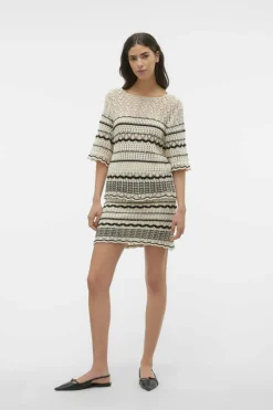 Vero Moda Saia curta de malha Cinzento Outlet