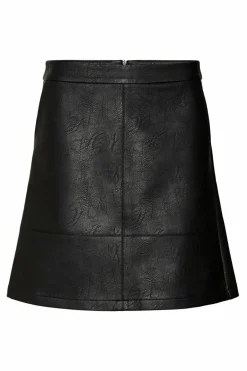 Vero Moda Saia curta efeito pele Sale