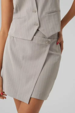 Vero Moda Saia curta estampado cruzada Outlet