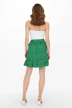 Only Saia curta folho Fashion