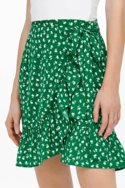 Only Saia curta folho Fashion