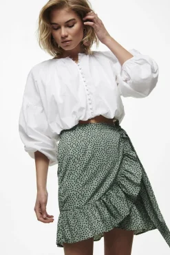 Only Saia curta folho Fashion