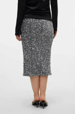 Mamalicious Saia de lantejoulas para maternity cinzento Online