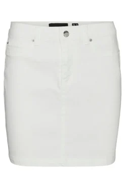 Vero Moda Saia denim curta Branco Online
