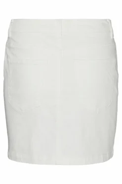 Vero Moda Saia denim curta Branco Online