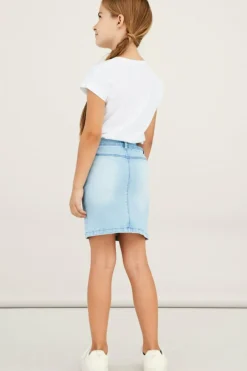 Name it Saia denim menina azul Fashion