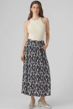 Vero Moda Saia midi cintura elástica Sale