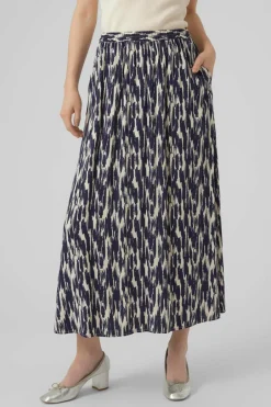 Vero Moda Saia midi cintura elástica Sale