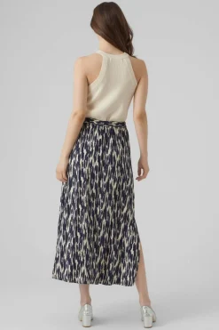 Vero Moda Saia midi cintura elástica Sale