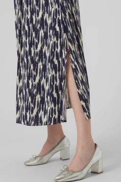 Vero Moda Saia midi cintura elástica Sale