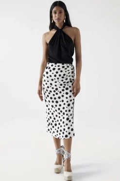 Salsa Jeans Saia midi com estampado Clearance