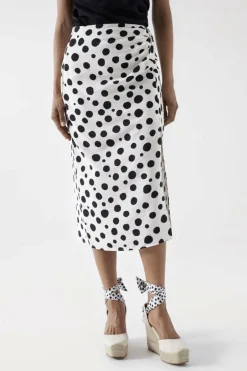 Salsa Jeans Saia midi com estampado Clearance