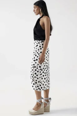 Salsa Jeans Saia midi com estampado Clearance
