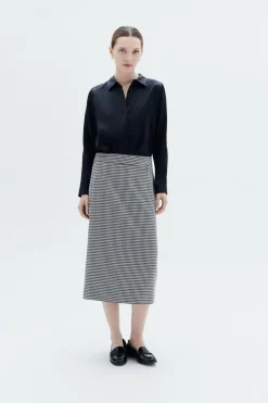 Caroll Saia midi estampada Impressão Discount