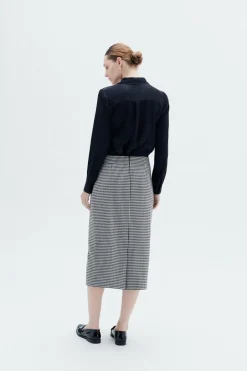 Caroll Saia midi estampada Impressão Discount
