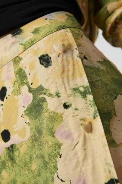 Object Saia midi estampada Verde Hot