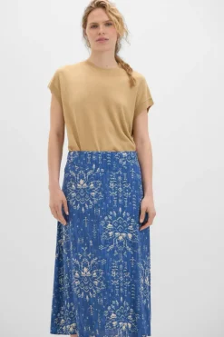 Cortefiel Saia midi estampada Fashion