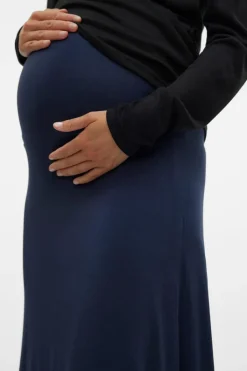 Mamalicious Saia midi maternity azul Sale