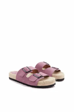 Abbacino Sandália rasa de mulher de esparto rosa Outlet