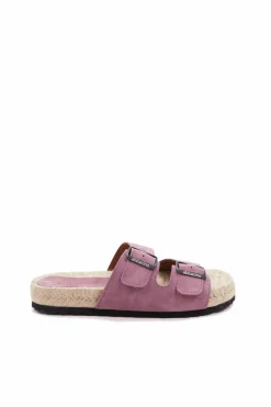 Abbacino Sandália rasa de mulher de esparto rosa Outlet