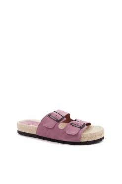 Abbacino Sandália rasa de mulher de esparto rosa Outlet