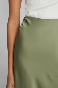 Vila Satin midi skirt Clearance
