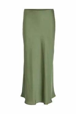 Vila Satin midi skirt Clearance