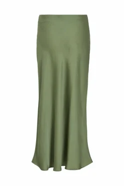 Vila Satin midi skirt Clearance