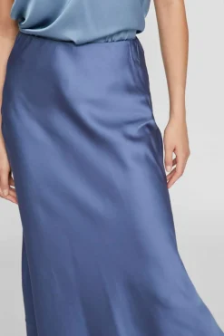 Vila Satin midi skirt Clearance