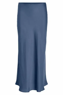 Vila Satin midi skirt Clearance