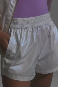 Dash and Stars Shorts técnicos branco perolado cinzento Sale